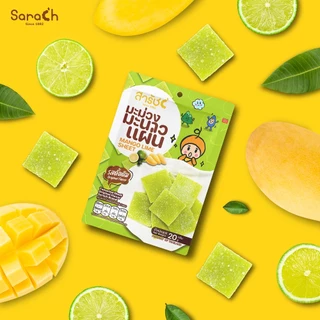 มะม่วงมะนาวแผ่น รสดั้งเดิม 20g มะขามสารัช เปรี้ยวหวาน อร่อย Mango Lime Sheet