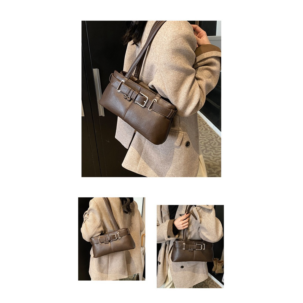 🧚‍♀️🪞 พร้อมส่ง ส่งเร็ว1-2 วันถึง 🌷กระเป๋าสะพายข้างกระเป๋าY2K เนื้อผ้า PU - รูปที่ 4