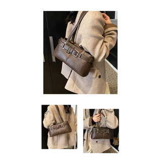พร้อมส่ง กระเป๋าสะพายข้างกระเป๋าY2K เนื้อผ้า PU