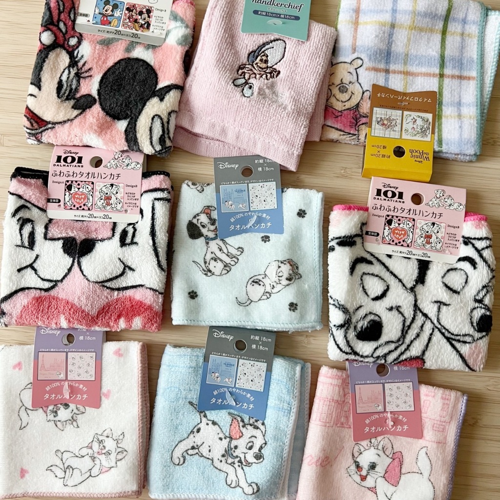 ผ้าเช็ดหน้า #disney #japan ผ้านิ่มมว๊ากกกกก นุ่มสุดๆ ผืนไม่ใหญ่ ใส่ในกระเป๋าพกพาไปได้เลย
