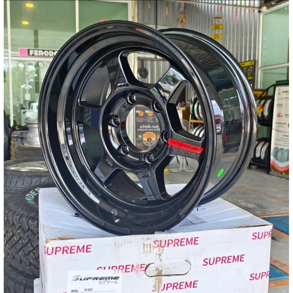 ล้อแม็กซ์ GALAXY SP323Tขอบ16 6รู139.7กว้าง8นิ้ว ET0ล้อแม็กซ์ลายTE37แข็งแรง (ราคา4ล้อ)