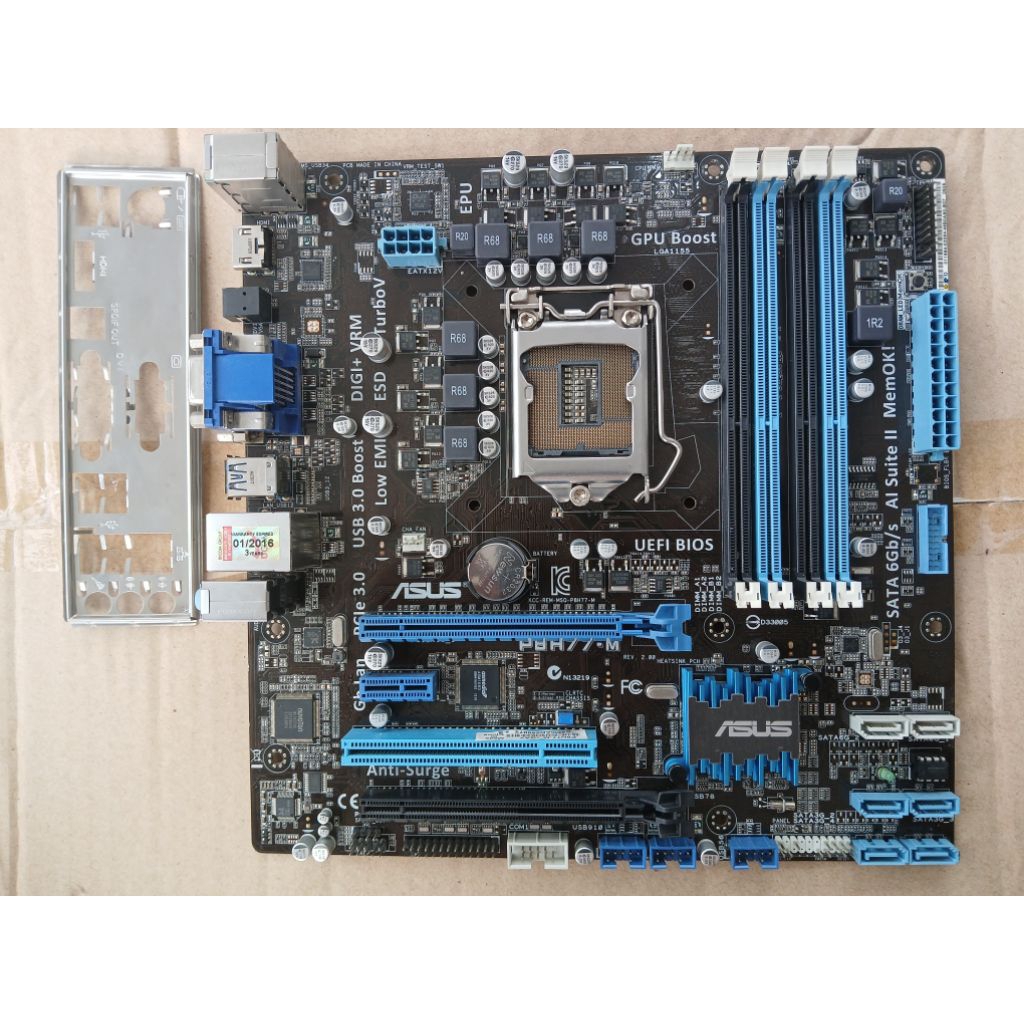 Mainboard 1155 ASUS P8H77-M รองรับ Intel Gen2&3