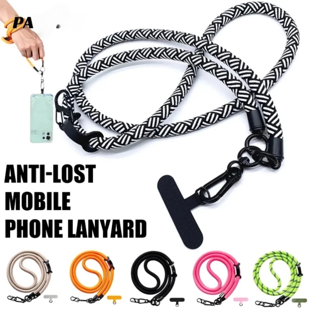 Fashion Universal Fashion Multifuctional Polyester พกพาแบบพกพาได้พร้อมกับ Patch Phone Lanyardมีสินค้า – โปรปัง