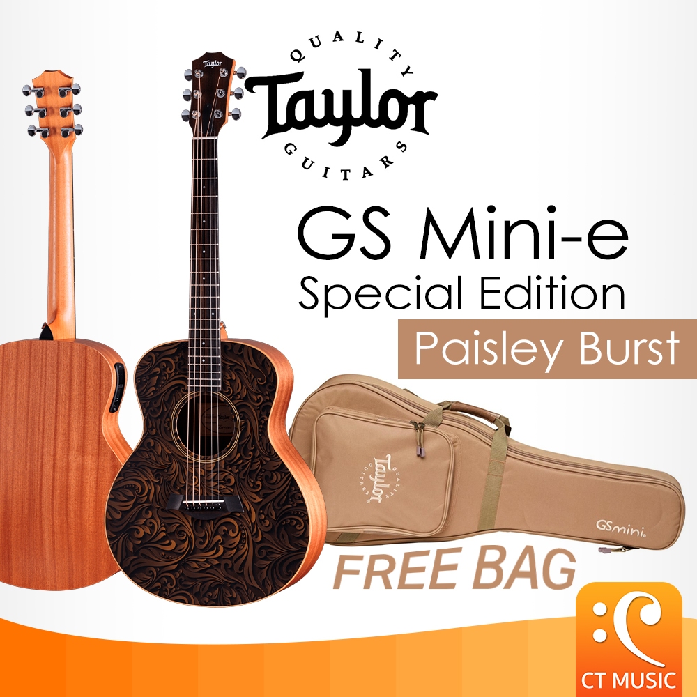 Taylor GS Mini-e Special Edition Paisley Burst Acoustic Guitar กีตาร์โปร่งไฟฟ้า GSMini-e