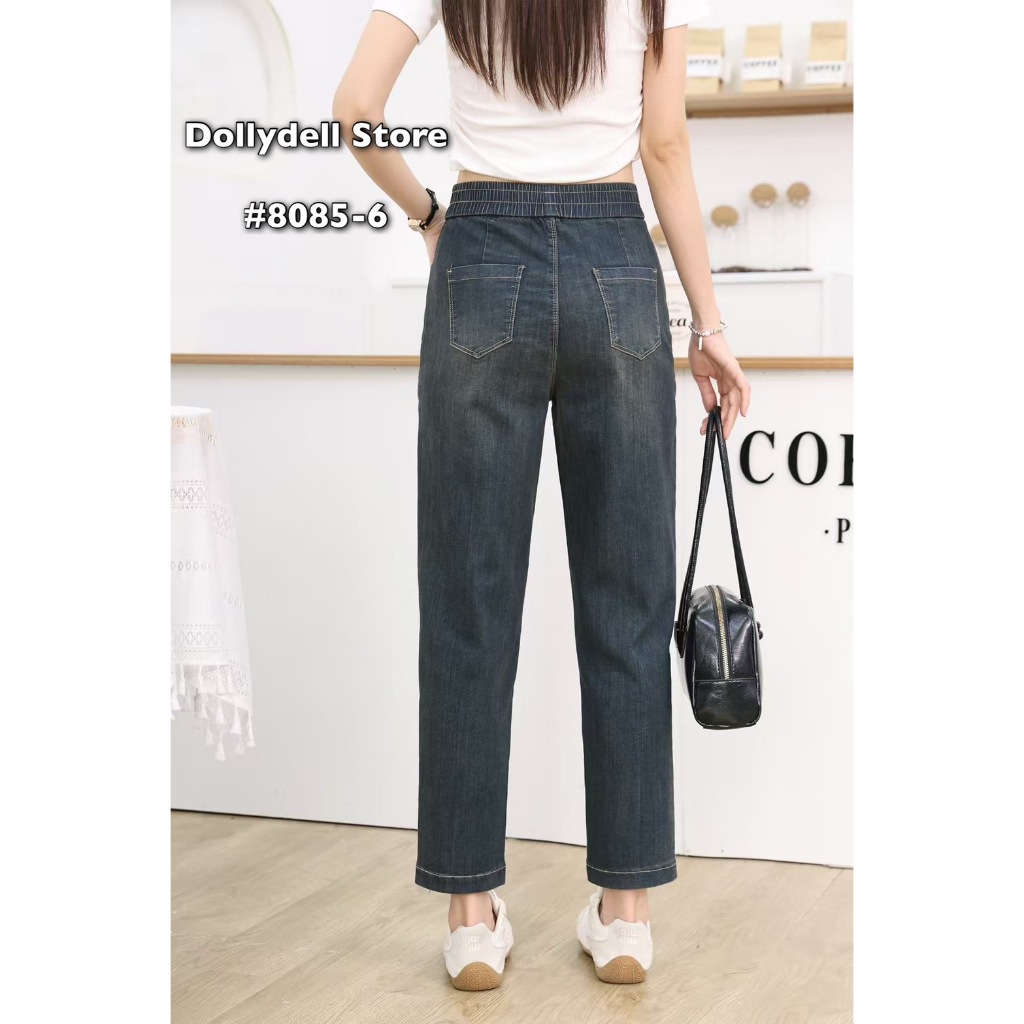 กางเกงยีนส์ขายาวDolly รุ่น#8085-5 มี2สี เอวยางยืด เนื้อผ้ายืดได้คุณภาพดีใส่สบายทรงสวย - รูปที่ 5