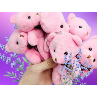 🔥ใหม่ มี 30สี พวงกุญแจหมีตุ๊กตาใหม่ ขายปลีกและส่ง 12.5 cm New boll bear keychain RTX
