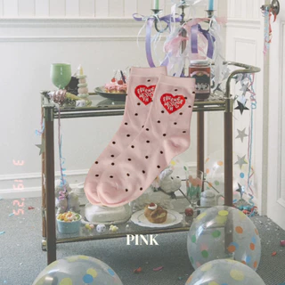 POLKA DOT SOCK - ถุงเท้าลายจุด