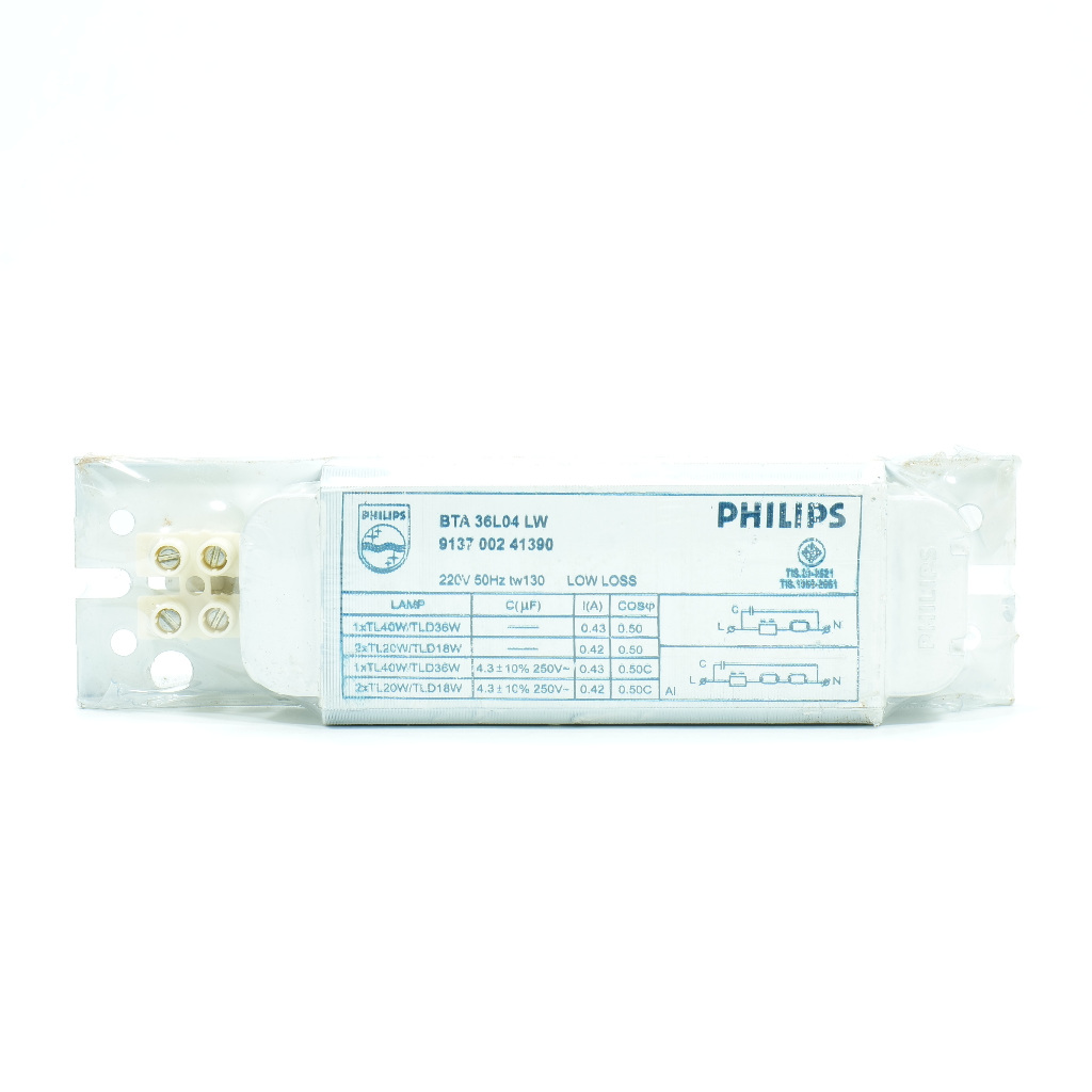 BTA36L04LW PHILPS BTA 36L04 LW บัลลาสต์โลลอส 36W BTA36L04P  PHILIPS บัลลาสต์ Low Loss Philips สำหรับ