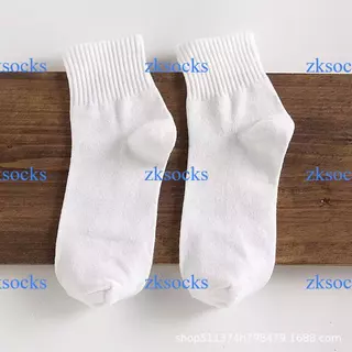ถุงเท้าข้อกลาง ถุงเท้างานไทย คุณภาพดี พร้อมส่ง🧦 ดำ ขาว เทาZKSOCKS