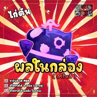 การ์ดไก่ตันผล การ์ดเกม ผลกล่อง100% - การ์ดเกม บล็อก ฟุต