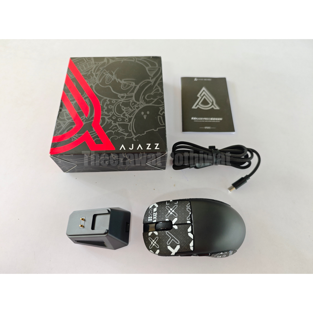 [มือสอง] Ajazz AJ159 Pro เมาส์ไร้สาย | PAW3395 | 400mAh | 8K
