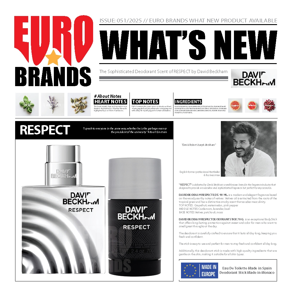 **ระวังของปลอม** David Beckham RESPECT Perfume Deo Stick 75 g. สติ๊กน้ำหอมระงับกลิ่นกาย David Beckha