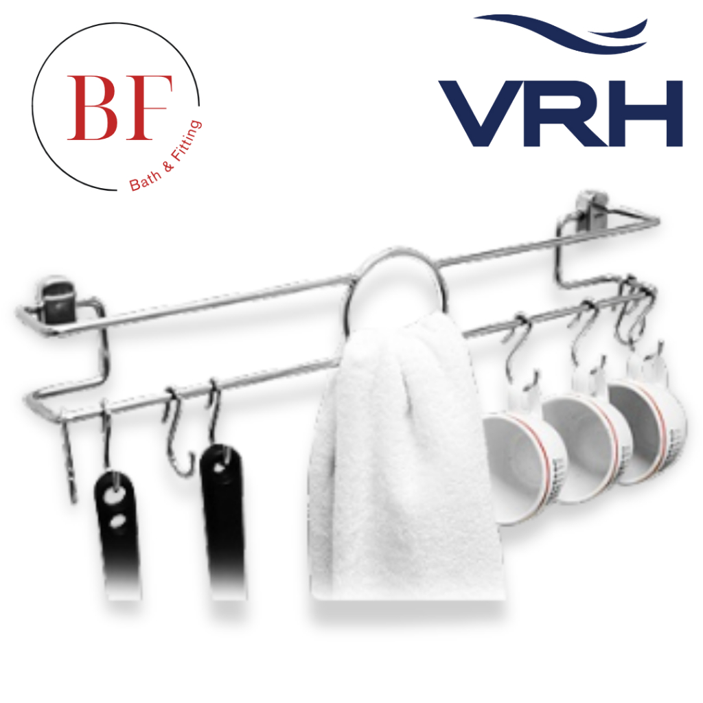 HW206-W206J ตะขอแขวนผ้า แบบ 8 ตัว