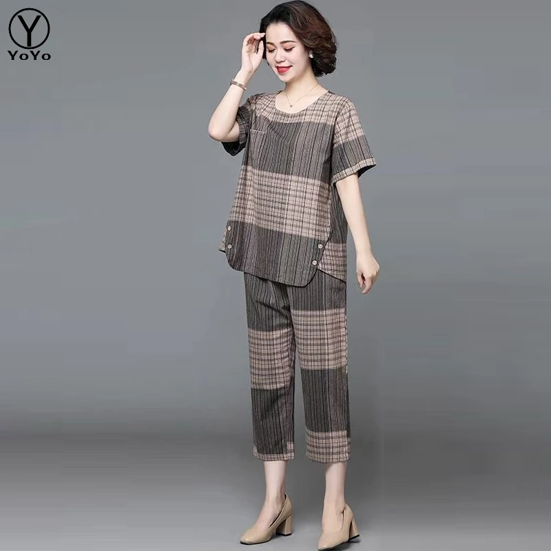 YOYO ชุดเซต 2 ชิ้น แฟชั่นผู้หญิงสไตล์เกาหลี คอกลม ใส่ได้หลายโอกาส เนื้อผ้าดีใส่สบาย New Fashion women's รุ่น2763