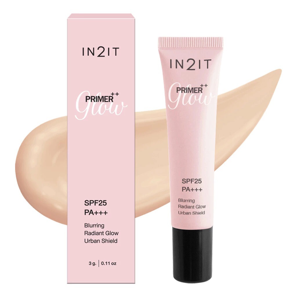 ลดเพิ่ม 30% 🔥 IN2IT PRIMER++ GLOW อินทูอิท ไพรเมอร์++ โกลว์ SPF25 PA+++ เบลอริง 