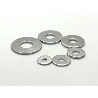 แหวนอลูมิเนียม แหวน แหวนอีแปะ 1/8-1/4" แหวนรองตะปูยิง รีเวท Aluminium Washer แพค ครึ่งกิโล 1กิโล ถุง