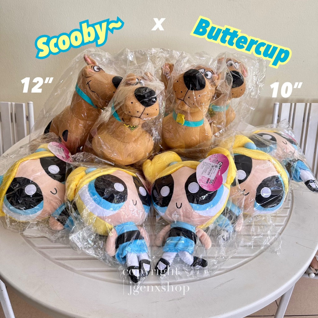 - ตุ๊กตา Scooby🤎 & Powerpuff🩵 ขนาด 10” / 12“ ลิขสิทธิ์แท้ 100% ของใหม่ ยังไม่แกะห่อ/ตัดป้าย 🤎🩵 -
