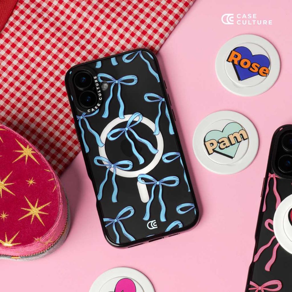 ลาย Lucy Blue Bow 🎀💙 เคสกันกระแทก iPhone แบรนด์ Case Culture
