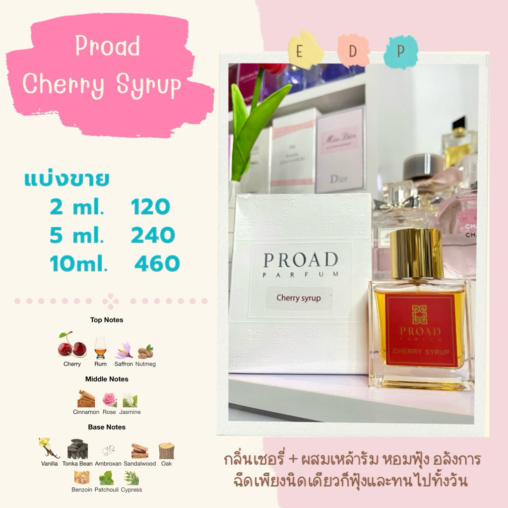 น้ำหอมแบ่งขาย Proad Cherry Syrup