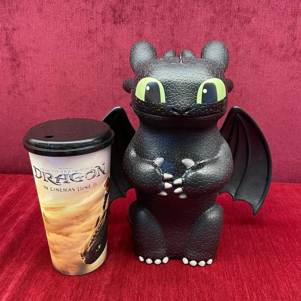 (ทักลด50%) แท้ sf ถังป๊อคอร์น How To Train Your Dragon ชุด combo อภินิหารไวกิ้งพิชิตมังกร ถังป๊อปคอร์นเขี้ยวกุด 2025