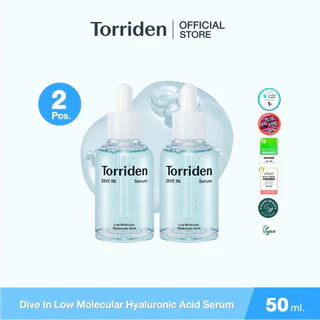 Torriden Dive In Hyaluronic Acid Serum (50mlx2) ทอร์ริเดน เซรั่มไฮยาลูโรนิก เติมน้ำให้ผิว 48 ชั่วโมง