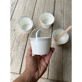 CUP260 - ถ้วยกระดาษ 260 มล สีขาว เลือกฝาตอนกดสั่งสินค้า (อบไม่ได้) 50 ชุด
