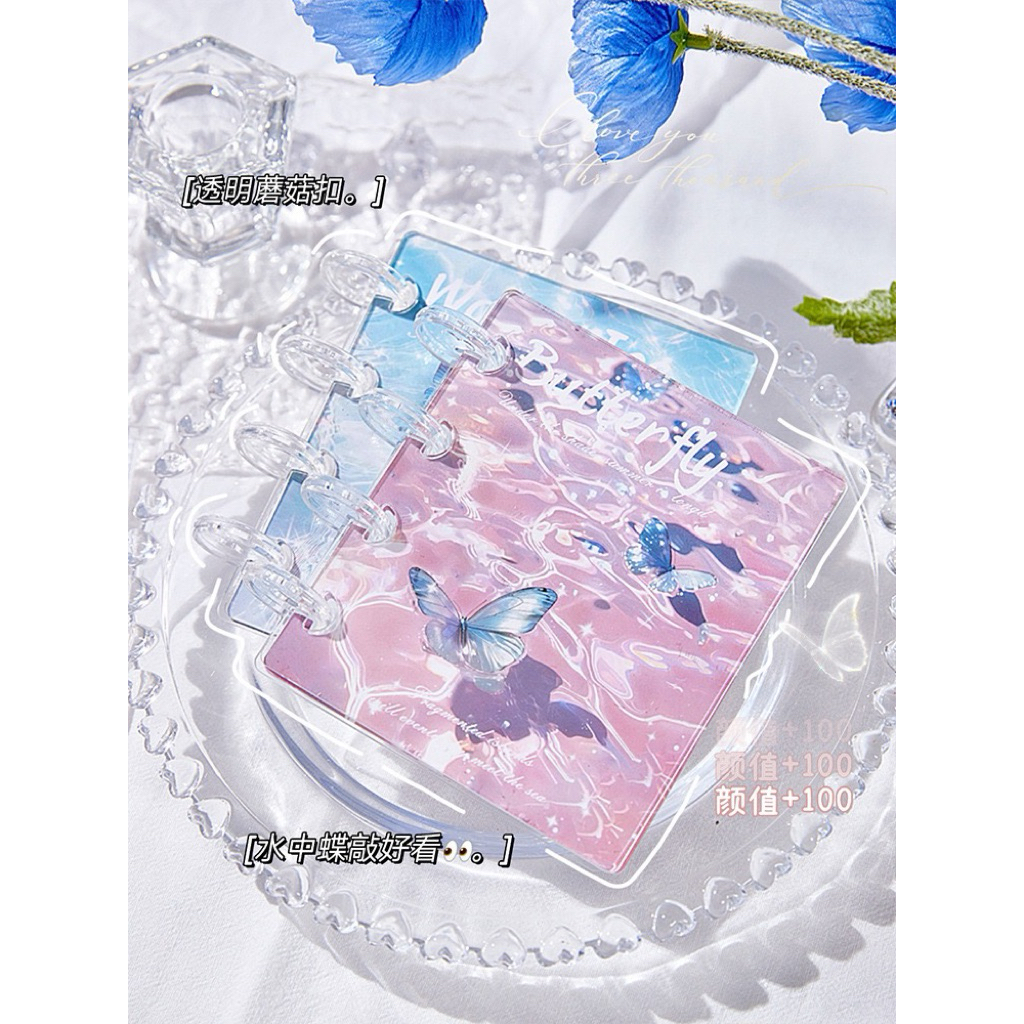 พร้อมส่ง🇹🇭 แฟ้มการ์ดอะคริลิค ผีเสื้อ 20ช่อง ขนาด3นิ้ว แฟ้มการ์ด สมุดการ์ด Photo Album (AC) #L11