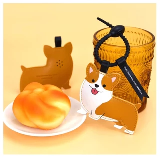 พร้อมส่ง!! ร้านไทย ส่งจากไทย ! พวงกุญแจหมา ที่ห้อยกระเป๋า ลายหมา ลายแมว พวงกุญแจหนัง tag แขวนกระเป๋า keychain kayring