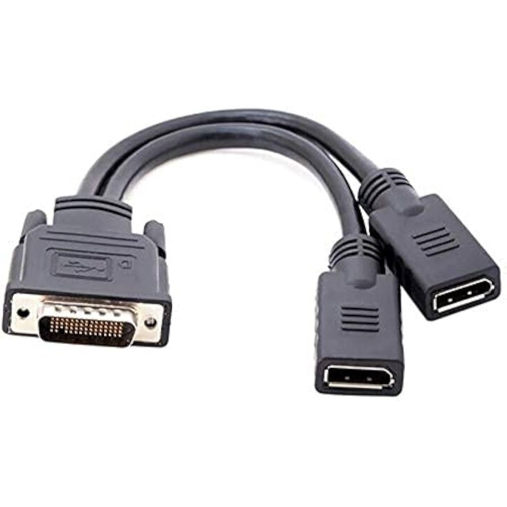 DMS59 DMS-59 DisplayPort VGA  Display Port Splitter CONVERTER CABLE