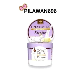 (กระปุกม่วง) เคราตินนมเเพะม่วง สูตรใหม่ เคราติน นำเข้า จากออสเตรเลีย Goatmilk #คาริสต้า