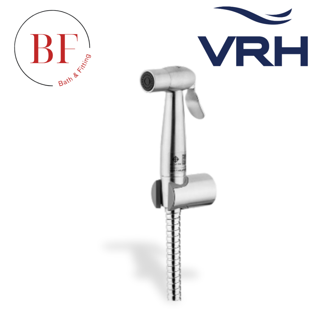 FXVH0-0040NS ชุดหัวฉีดชำระทรงตรงพร้อมสาย1.2ม.+ขายึด SS