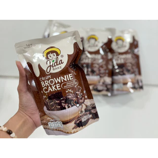 [ยกลัง 6 ซอง] JIDA Crispy Brownie Cake เค้กบราวนี่อบกรอบ ขนาด 30 กรัม ตรา จิดา