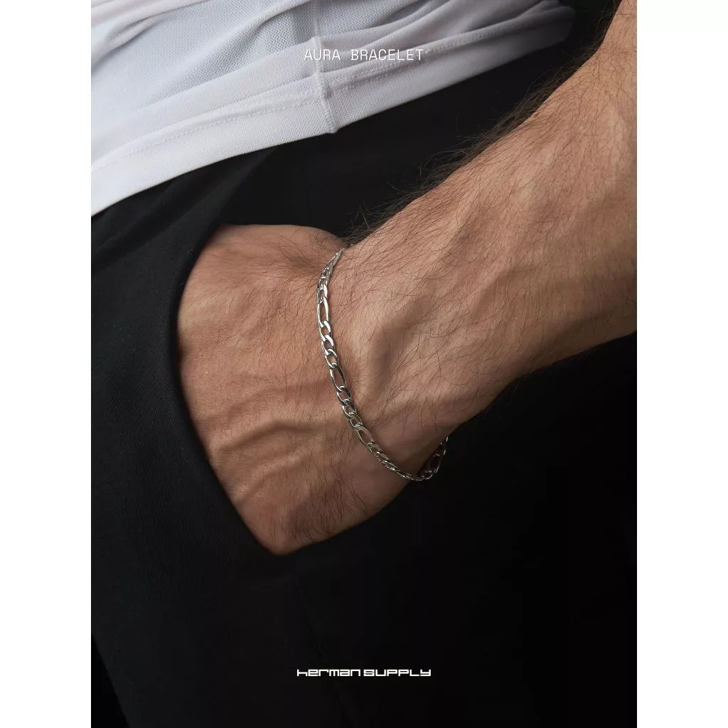 HERMAN SUPPLY - AURA Bracelet สร้อยข้อมือ สแตนเลส แนวมินิมอล 4MM