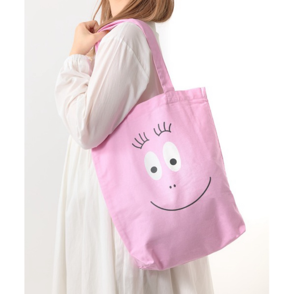 ถุงผ้า Barbapapa ใช้เป็นถุง Shopping ใส่หนังสือ เอกสารขนาด A4 ได้ ของแท้นำเข้าจากญี่ปุ่น