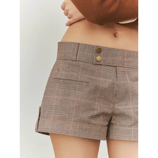 Whimsy Shorts (Denim-White-Brown)
