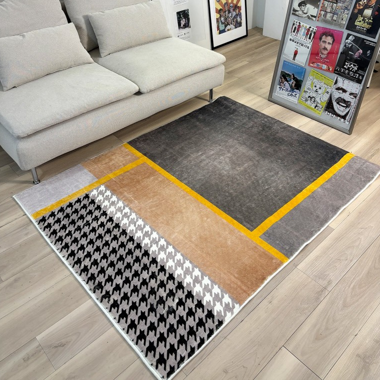 ลดล้างสต็อก CATNAP พรมปูพื้น ลาย Gray Rectangle/ Marble/ Dirty