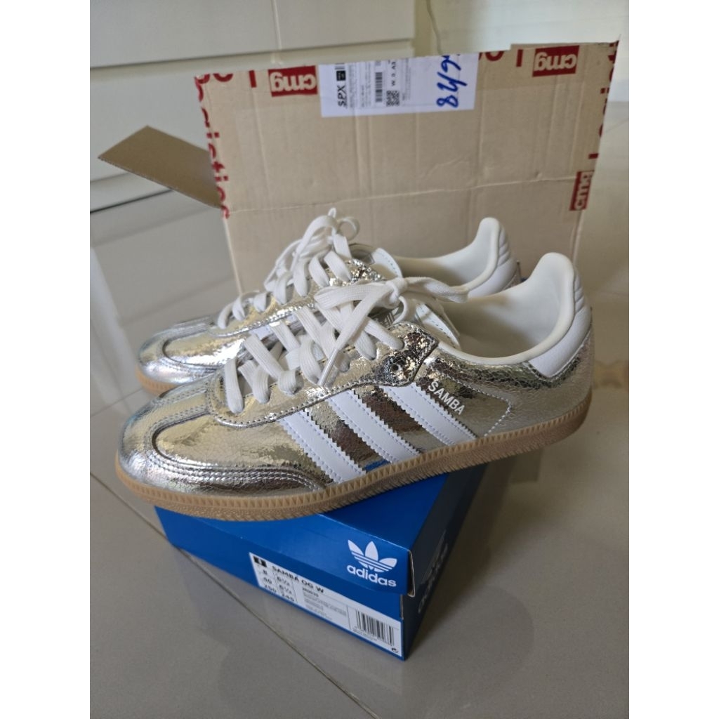 Used Adidas samba OG 6.5uk สี Silver