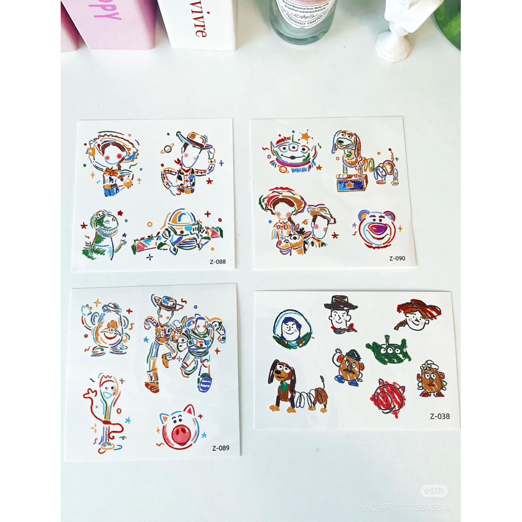 ✨Tattoo ToyStory SET20ลาย 4 แผ่น
