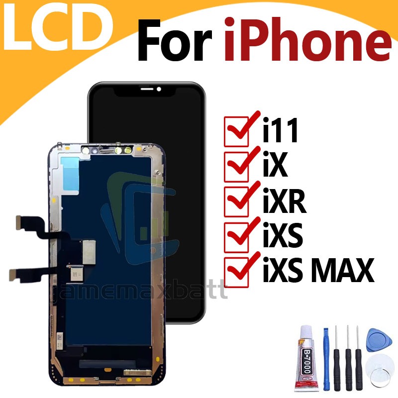 จอ สำหรับ เหมาะสำหรับ X/11/XR/XS/XS MAX จอชุด จอพร้อมทัชสกรีน จอ+ทัช LCD Display หน้าจอ สามารถใช้ได้กับ