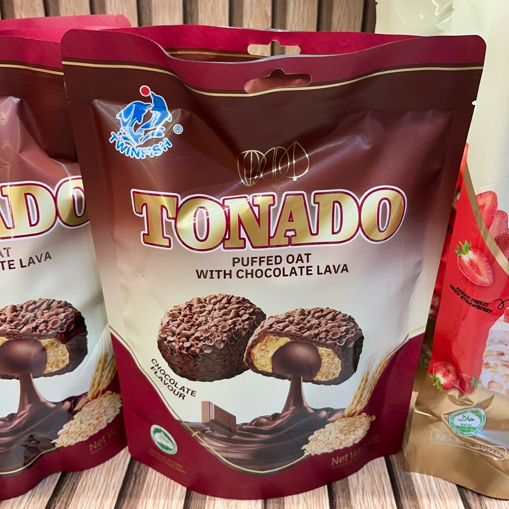 TONADO ขนมข้าวโอ๊ตพองช็อคโกแลตลาวา