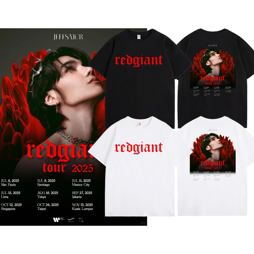 ขายร้อน🔥✨ 2025concert | เสื้อยืด ลาย Jeff satur  | Unisex | แขนสั้น | Y2k | การพิมพ์ | สะดวกสบาย |S-