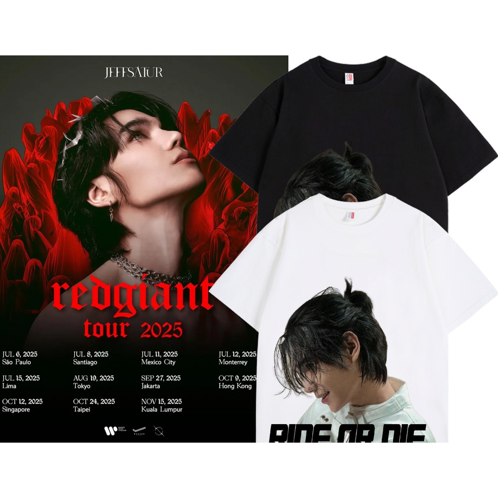 ขายร้อน🔥✨ 2025concert | เสื้อยืด ลาย Jeff satur  | Unisex | แขนสั้น | Y2k | การพิมพ์ | สะดวกสบาย |S-