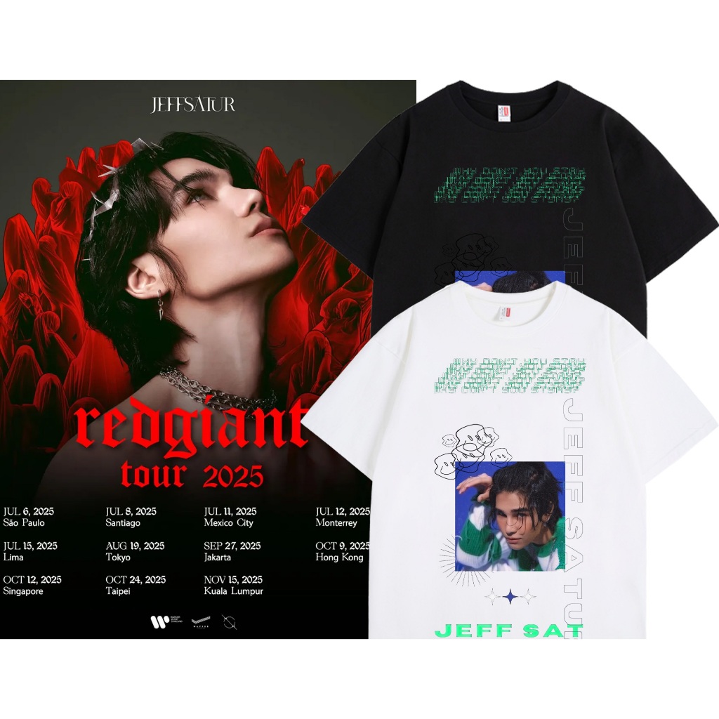 ขายร้อน🔥✨ 2025concert | เสื้อยืด ลาย Jeff satur  | Unisex | แขนสั้น | Y2k | การพิมพ์ | สะดวกสบาย |S-