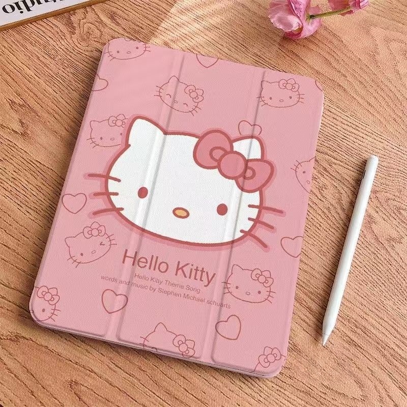 💫พร้อมส่ง💫เคสไอแพด หมุนได้ 360° ลายแมวน้อยสุดน่ารัก พับ 3 ทบ มีช่องเสียบปากกา AIr7 Air6 Gen11 Gen10 pro11