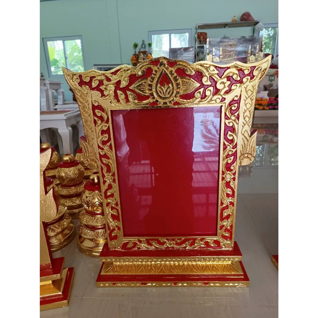 กรอบตั้งแต่ง กรอบพัดยศ ใส่ได้ตั้งแต่งตั้งและเลื่อนยศ ขนาด30*40 เซนติเมตร กรอบเณรใส่ A4 แนวนอน