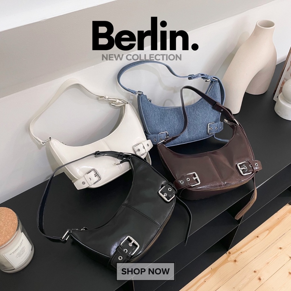 Hertype - รุ่น Berlin  กระเป๋าดีไซน์เข็มขัด style เกาหลี