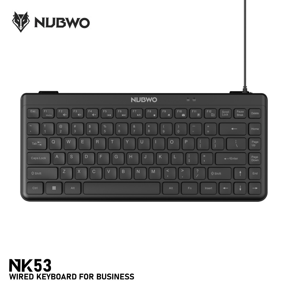 (พร้อมส่ง) NUBWO NK53 USB KEYBOARD 84 keys แป้นพิมพ์ไทย-อังกฤษ