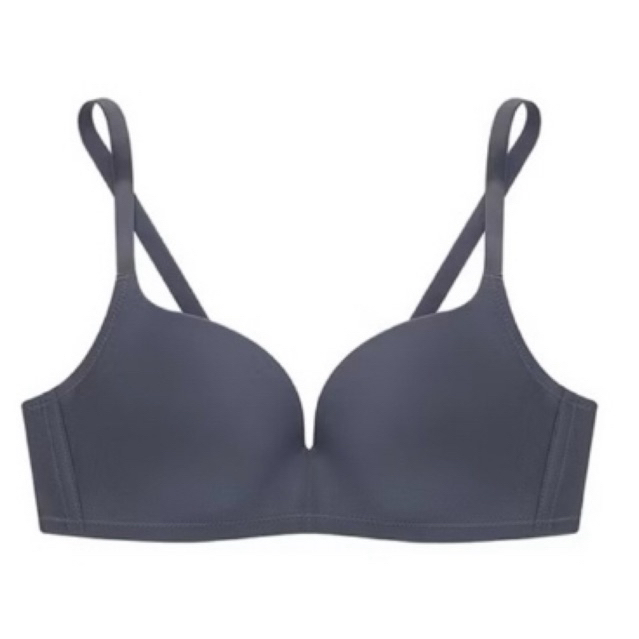 Sabina ซาบีน่า เสื้อชั้นใน (ไม่มีโครง) รุ่น Habpy Push รหัส HBHN1003SD สีเทาเข้ม