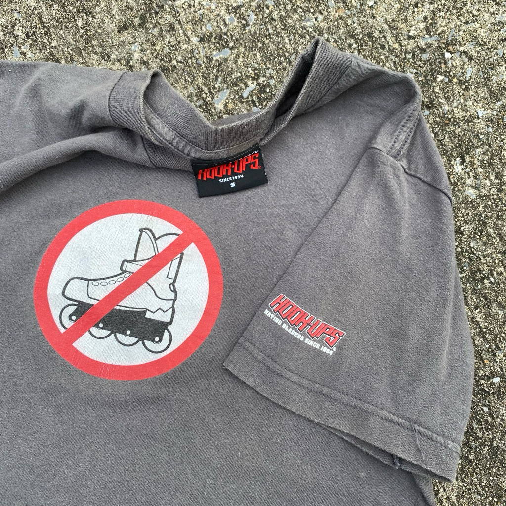 เสิ้อยืดมือสอง สเก็ต Hook-ups Skateboards Vtg.🛹