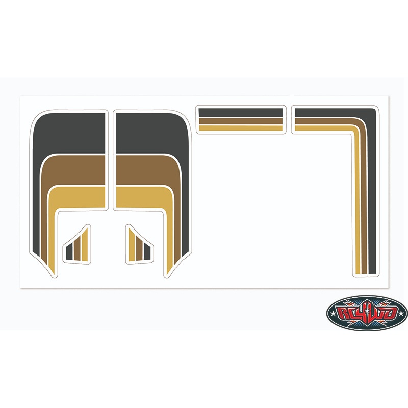 RC4WD Toyota 79-81 Body Decals (Grey) Z-S0139 (Brown) Z-S0132